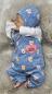 Preview: Handmade Strampler mit Babyhaube gr.56