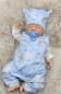 Preview: Handmade Strampler mit Mütze gr.56 niedliche Tiere