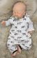 Preview: Handmade Strampler gr. 62 Elefanten