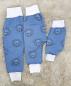 Preview: Handmade Hose blau mit Löwen gr.50, 68 & 80