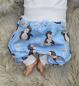 Preview: Handmade Pumphose gr. 56 Pinguin Blumen