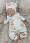 Preview: Handmade Strampler & Mütze gr. 50 Fuchs Hase