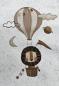 Preview: Handmade Strampler & Mütze gr.50 Löwe Heißluftballon
