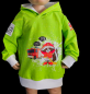 Preview: Handmade Hoody gr.98  Charly Feuerwehrmann Fuchsfamilie