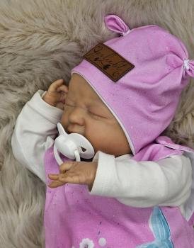 Preview: Handmade Strampler & Mütze gr.56 Wal maritim