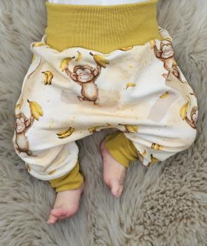 Preview: Handmade Pulli , Hose und Mütze gr.56 niedlicher Affe