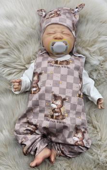 Preview: Handmade Strampler und Mütze gr. 56 Esel