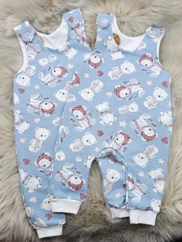 Preview: Handmade Strampler mit Eisbären gr. 50 & 62