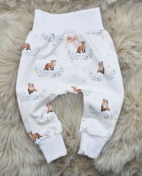 Handmade Hose gr. 74 mit Füchsen