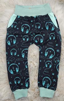 Handmade Hose gr. 98  Kopfhörer Musik