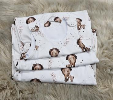 Preview: Handmade Strampler mit Elefanten gr. 50, 56, 68 & 74