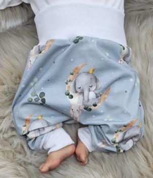 Handmade Pumphose gr. 56 Elefant Mond Häschen
