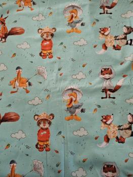 Preview: Handmade Pumphose gr. 56 Herbst Tiere