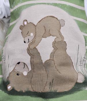Preview: Handmade Strampler gr.56 Bär Familie