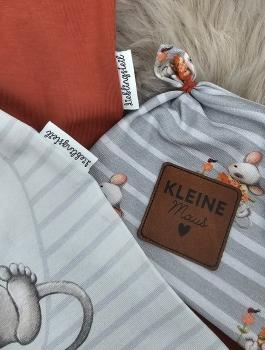 Handmade 3 tlg. Set gr.56 Strampler Pulli Mütze Maus