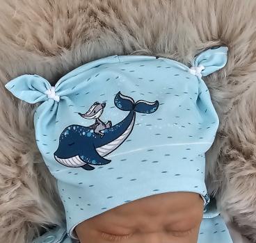 Preview: Handmade Strampler & Mütze gr.56 Charly Wal