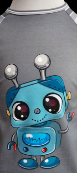 Preview: Handmade T-shirt gr.122 Roboter