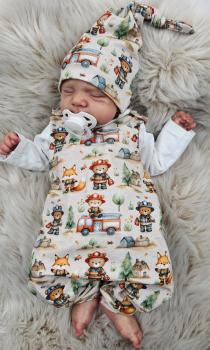 Preview: Handmade 2 tlg. Set gr.50 Fuchs Bär Feuerwehr