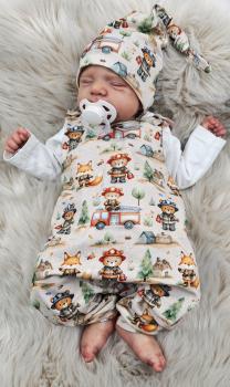 Preview: Handmade 2 tlg. Set gr.50 Fuchs Bär Feuerwehr