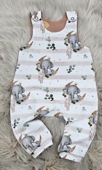 Handmade Strampler gr.62 Elefant