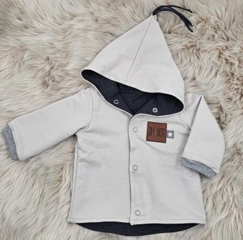 Preview: Handmade Zipfeljacke gr.62 Hasenstickbild