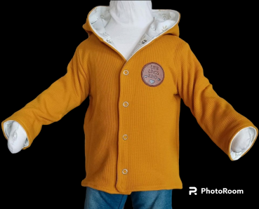 Handmade Jacke gr. 86 mit Reh Stickbild