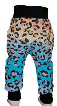 Preview: Handmade Hose gr. 92 Leo Stoff