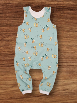 Preview: Handmade Strampler gr. 74 Bären Seifenblasen