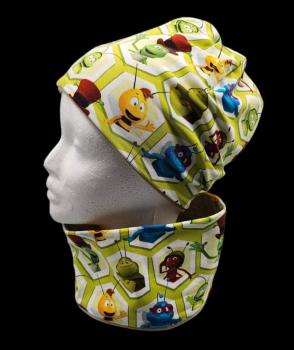 Handmade Beanie & Loop Biene Maja