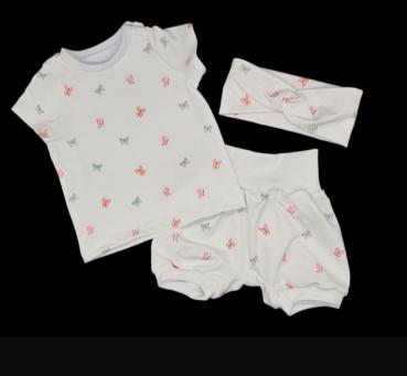 Handmade 3 tlg Set gr.74 Schmetterling