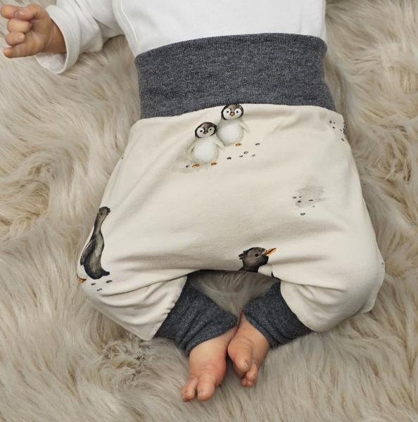 Handmade Hose mit Pinguin gr. 56 und 86
