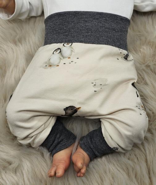 Handmade Hose mit Pinguin gr. 56 und 86