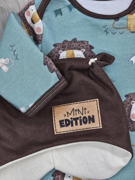 Handmade Pulli Hose und Mütze gr 56 Löwe