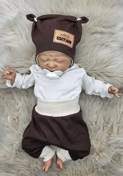 Handmade Pulli Hose und Mütze gr 56 Löwe