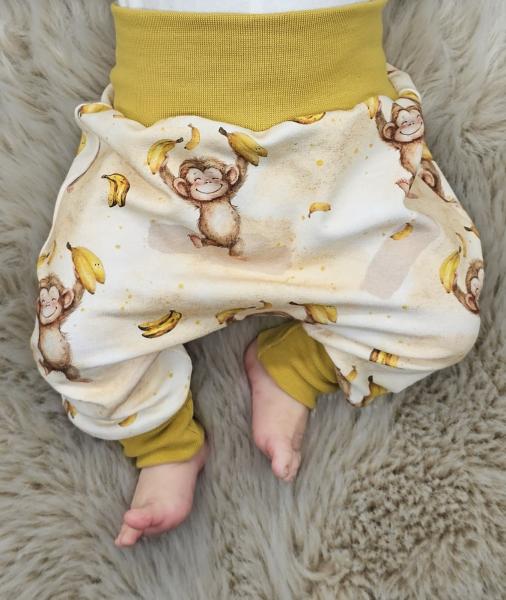 Handmade Pulli , Hose und Mütze gr.56 niedlicher Affe