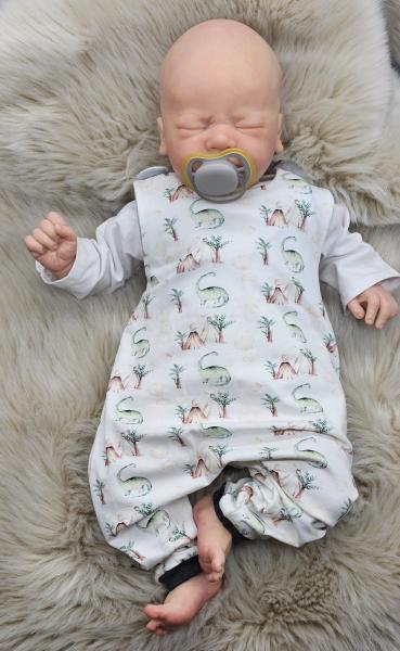 Handmade Strampler gr. 62 mit Dinos