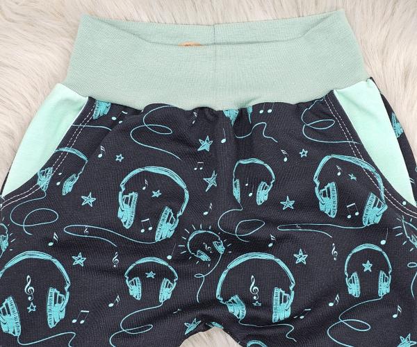 Handmade Hose gr. 98  Kopfhörer Musik