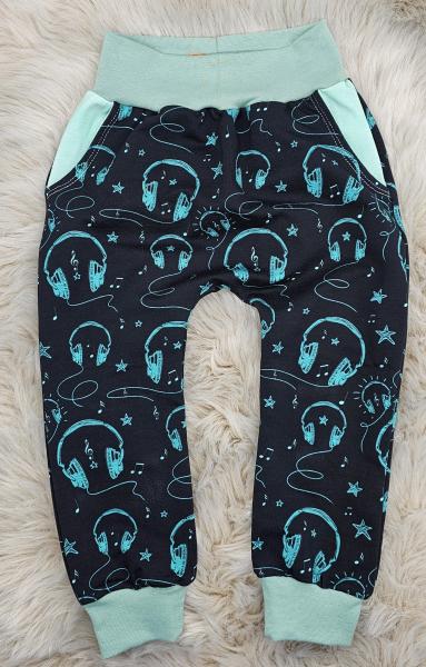 Handmade Hose gr. 98  Kopfhörer Musik