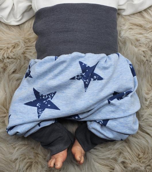 Handmade Pumphose gr. 62/68 Sterne