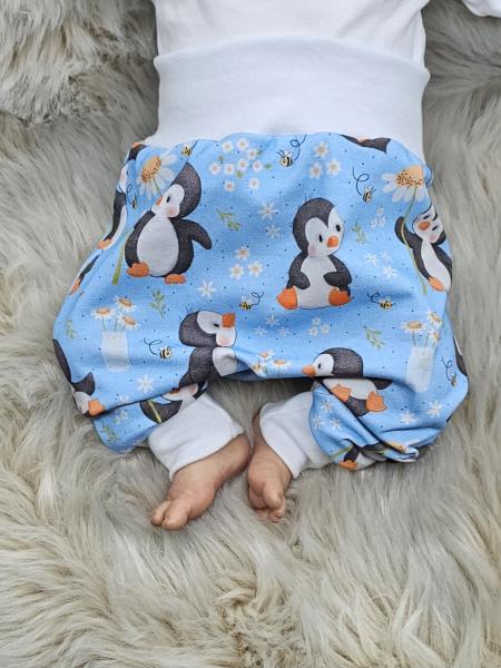 Handmade Pumphose gr. 56 Pinguin Blumen
