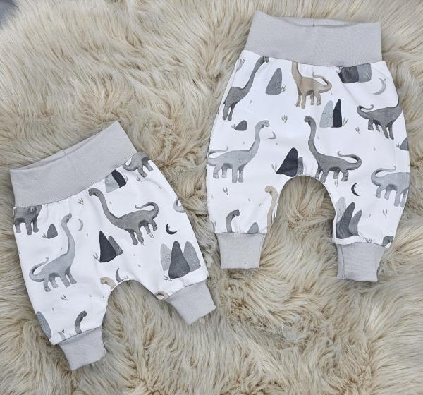 Handmade Pumphose mit Dinos gr. 56 bis 80