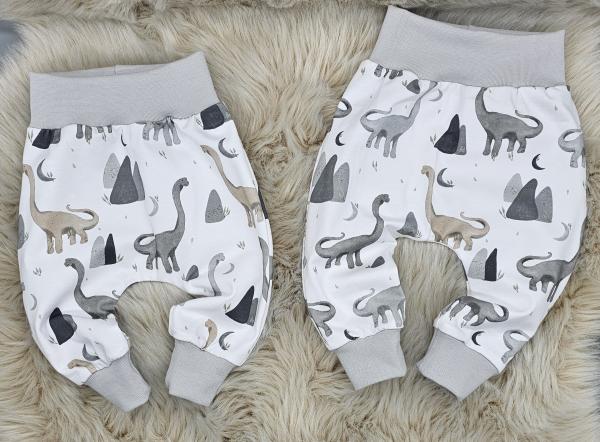 Handmade Pumphose mit Dinos gr. 56 bis 80