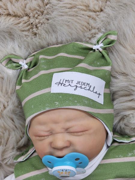 Handmade Strampler gr.56 Bär Familie