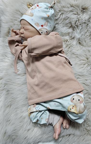 Handmade Set gr.56 Hase Ostern Pulli Hose Mütze