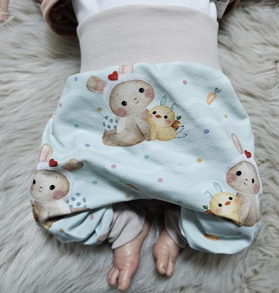 Handmade Set gr.56 Hase Ostern Pulli Hose Mütze