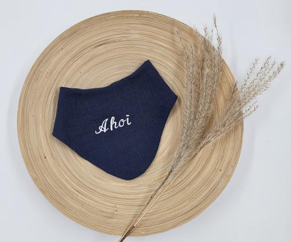 Handmade besticktes Musselin Tuch gr. 56-68