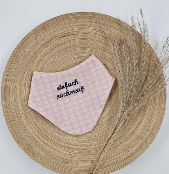 Handmade besticktes Halstuch für Mädels gr.56-68