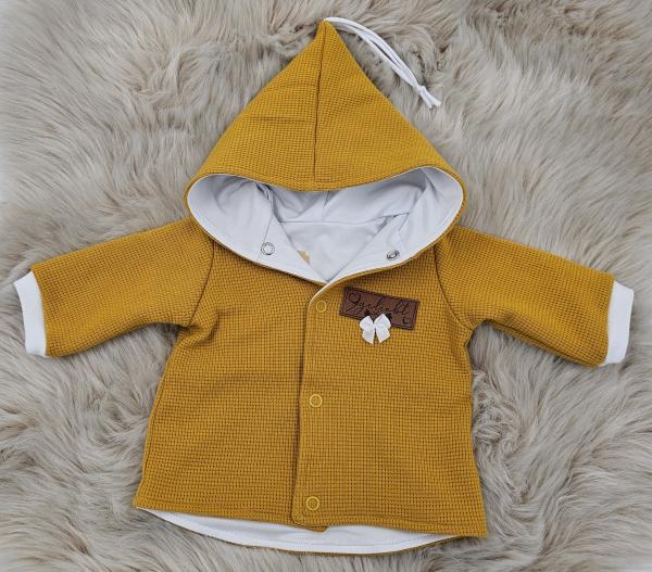 Handmade Jacke gr 56 Bär Stickbild