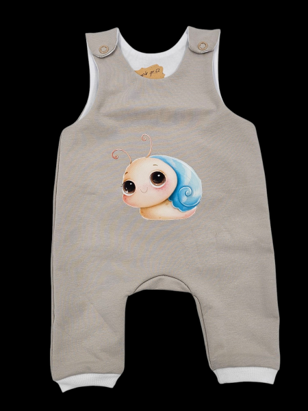 Handmade Strampler gr. 50 Schnecke