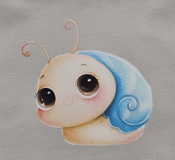 Handmade Strampler gr. 50 Schnecke